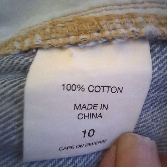 Happy X Nature Size 10 Denim Romper-Belted-Pockets-Light Wash-Pockets-Sleeveless - Picture 10 of 10